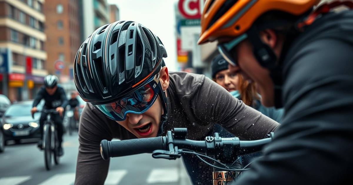 ALERTE : Un Cycliste Survit à un Choc Mortel Grâce à Son Casque High-Tech - Les Images Choc qui Font le Buzz !