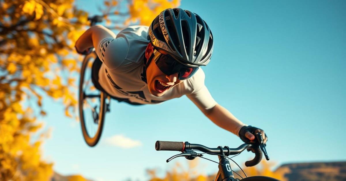 ALERTE : Un Cycliste Survit à une Chute de 12 Mètres Grâce à ce Casque Révolutionnaire que Personne ne Connaît !