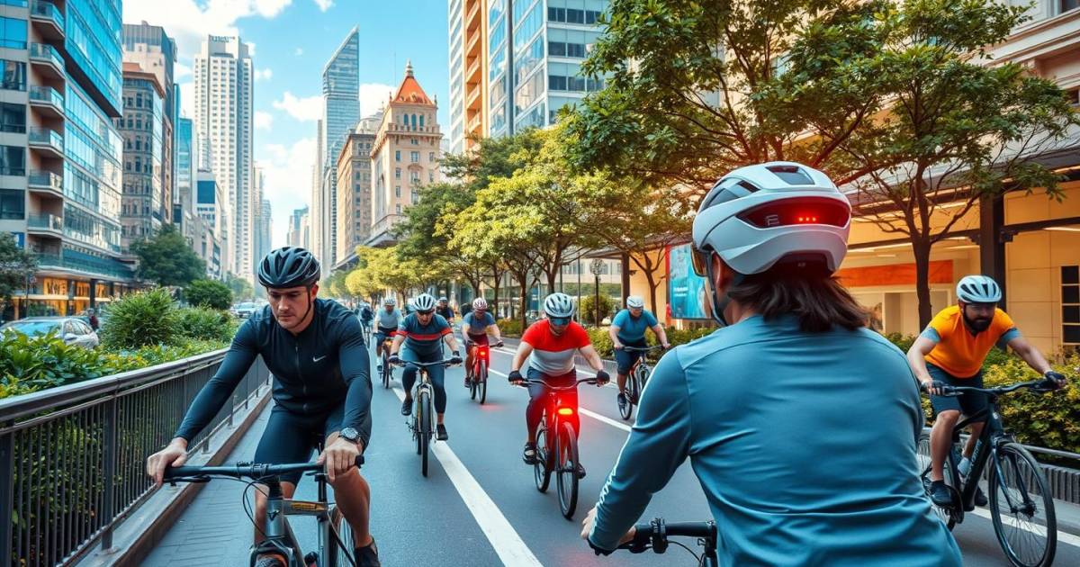 Le futur du vélo urbain : Les casques connectés avec détection des angles morts révolutionnent la sécurité cycliste